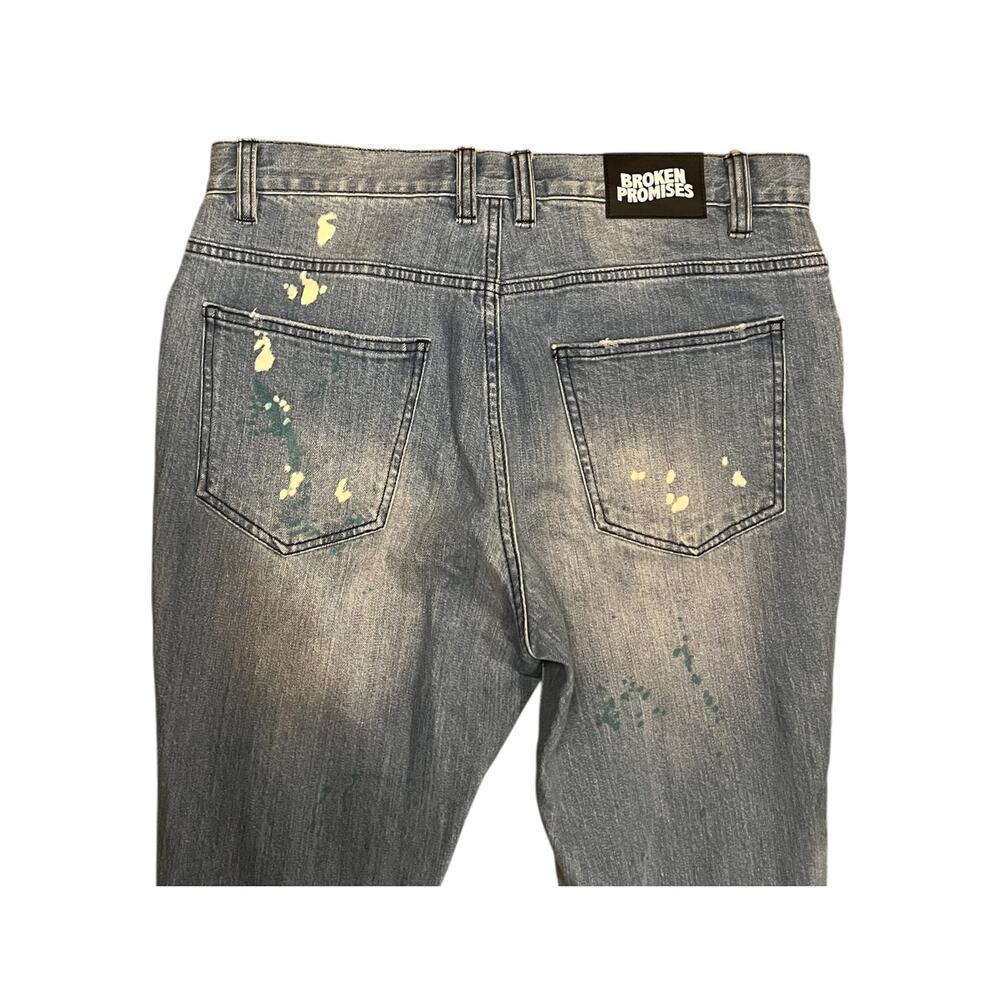 Broken Promises Ultra Slim Stretch Denim Jeans Size 32 Mens - Picture 6 of 9